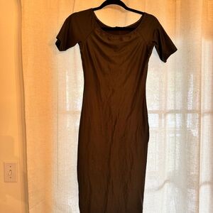 Bodycon Off the Shoulder Midi Dress